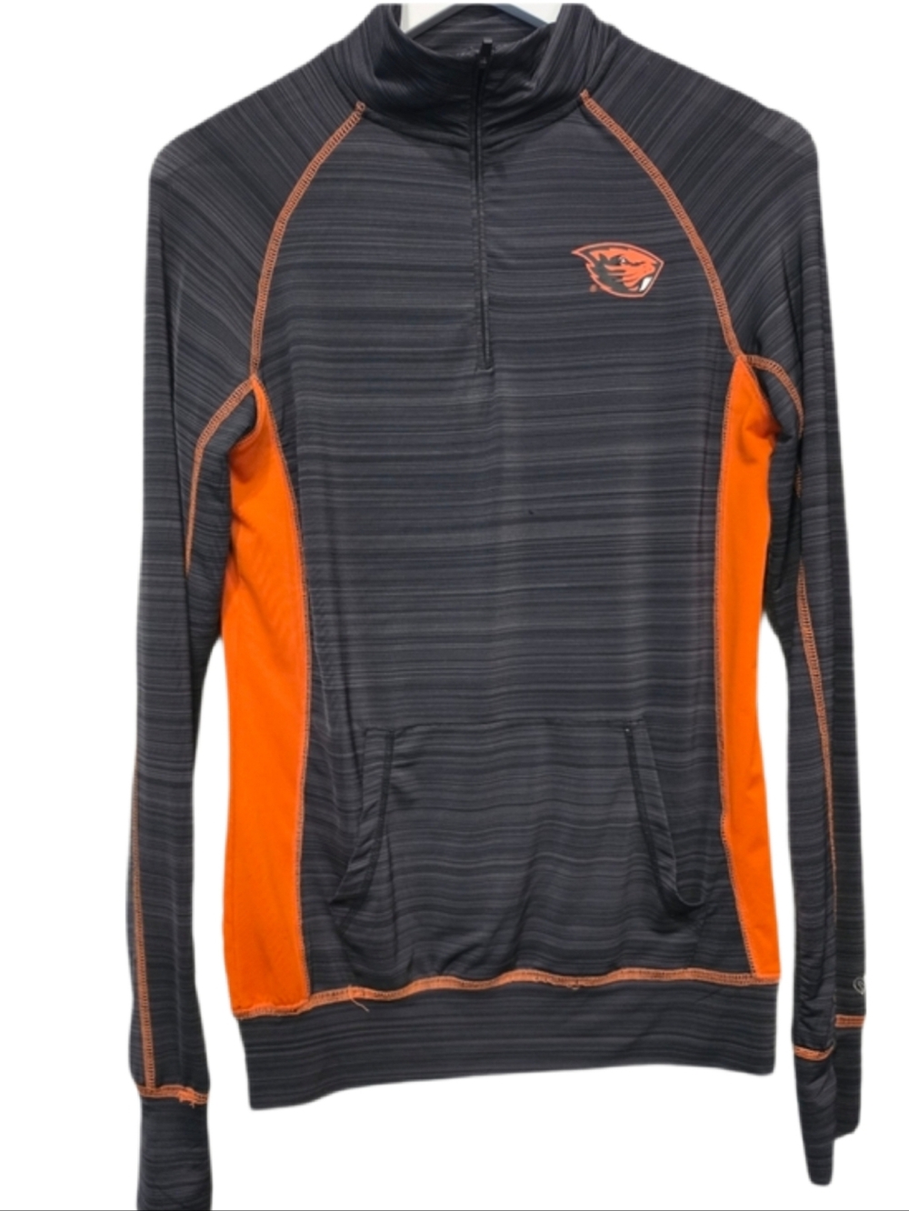 Colosseum Oregon State Beavers Womens Pullover Half Zip Slinky Small Stretchy